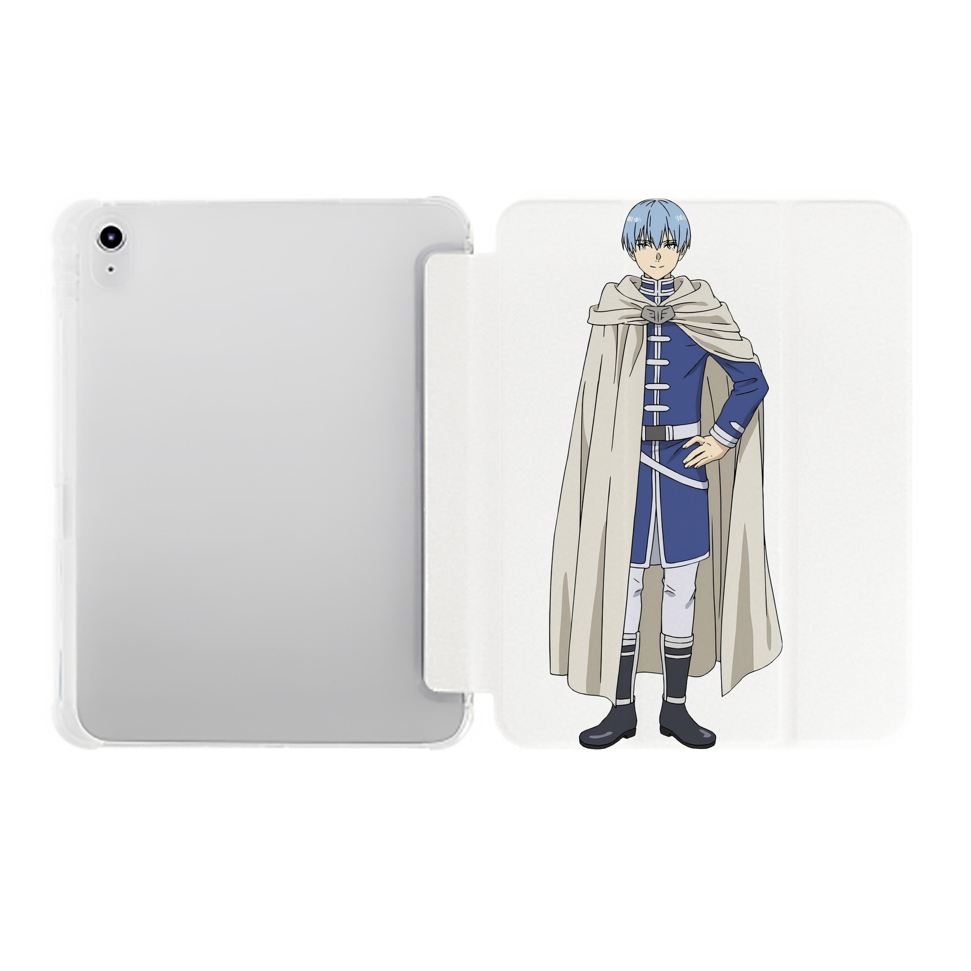 （画像用） 葬送のフリーレン Frieren IPad ケース ペン収納付き 三つ折りスタンド PUレザー×シリコン 対応機種9.5/10.5/10.9インチ